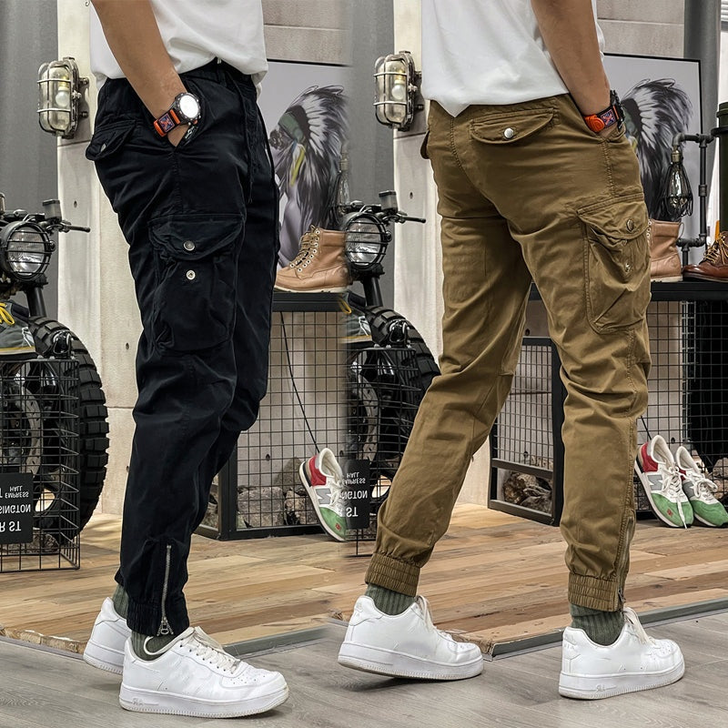 Osyara™ | Men's Cargo trousers with Multiple Pockets and Elastic Waist with Strings