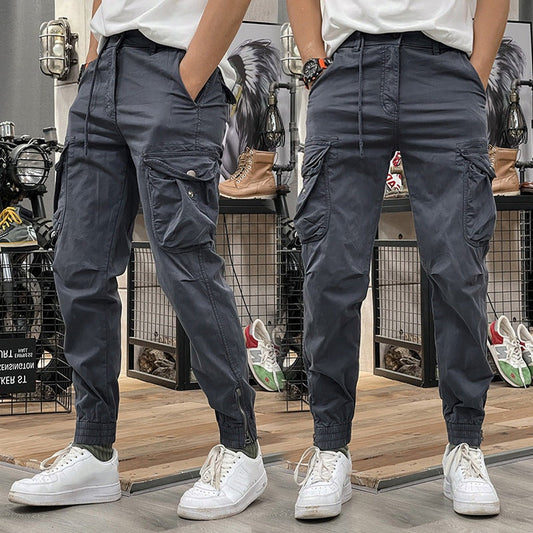 Osyara™ | Men's Cargo trousers with Multiple Pockets and Elastic Waist with Strings