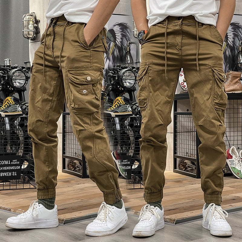 Osyara™ | Men's Cargo trousers with Multiple Pockets and Elastic Waist with Strings