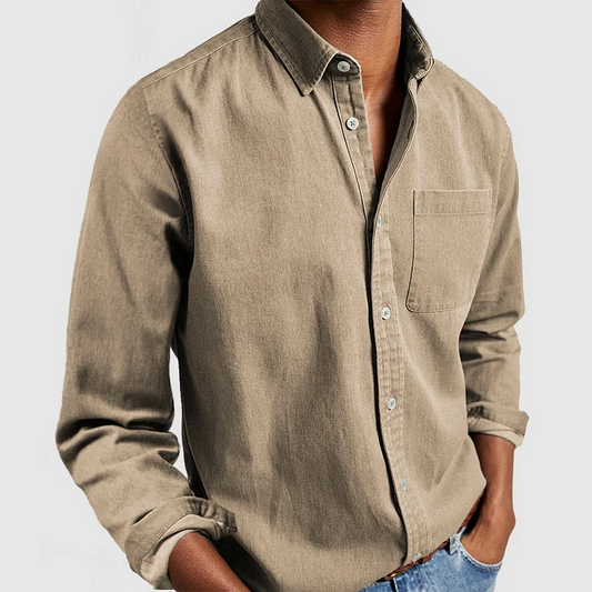 Osyara™ Slim‐Fit Premium Linen Shirt
