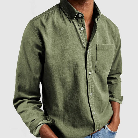 Osyara™ Slim‐Fit Premium Linen Shirt