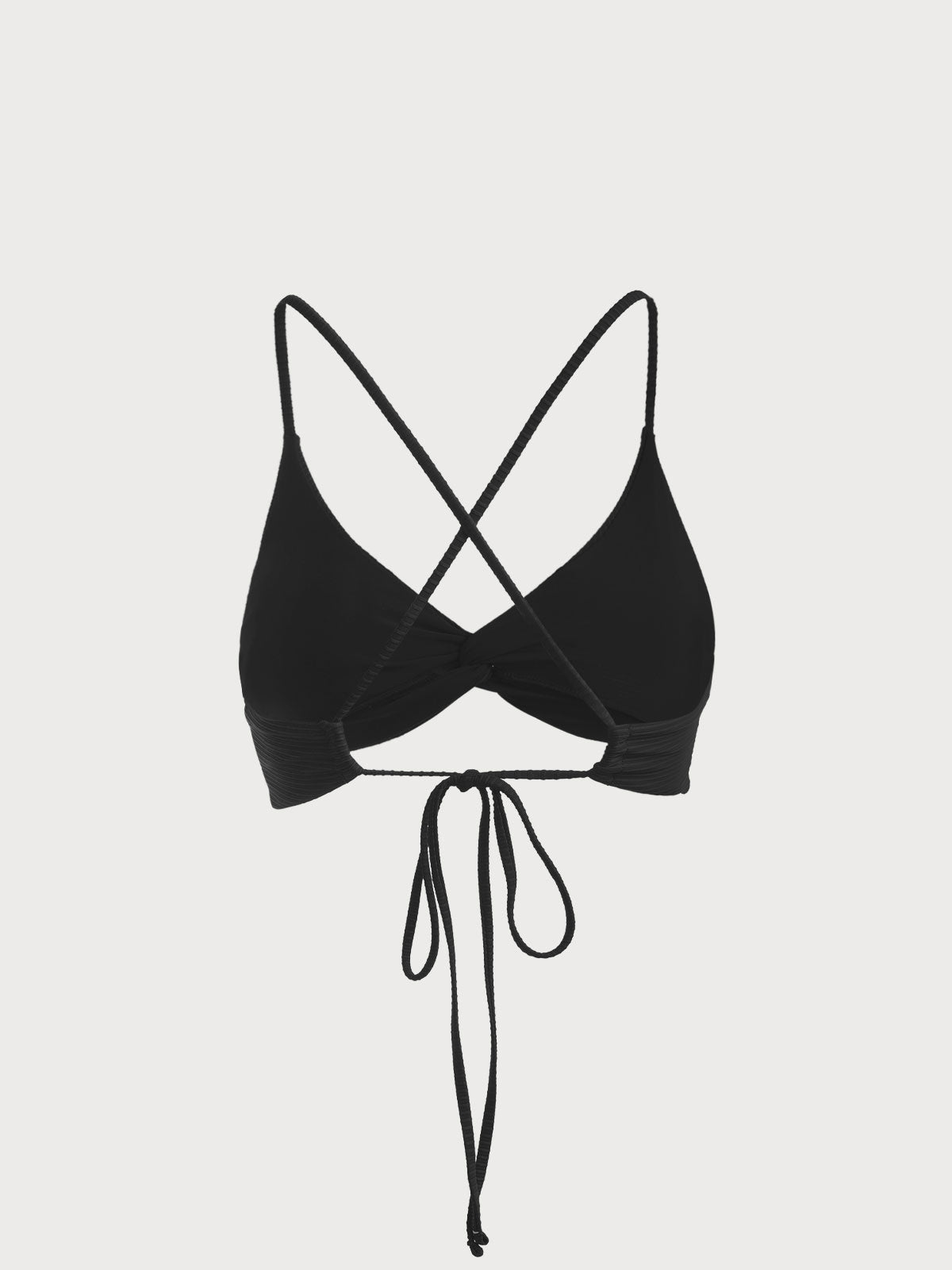 Osyara™ Black Twist Backless & Low-Waisted Bikini Set