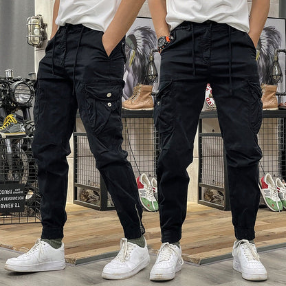Osyara™ | Men's Cargo trousers with Multiple Pockets and Elastic Waist with Strings