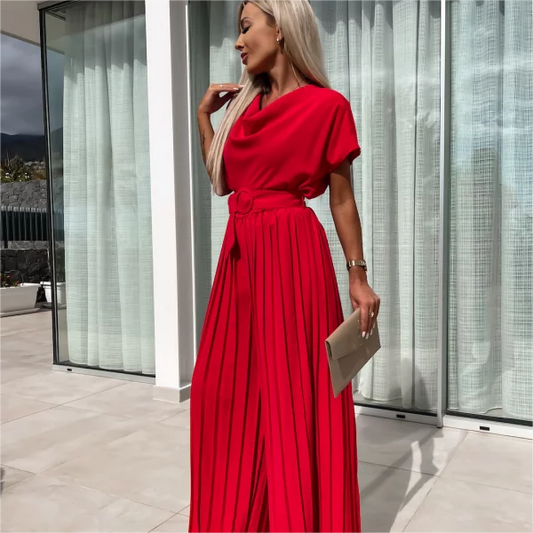 Osyara™ Celina Pleated Elegance Jumpsuit