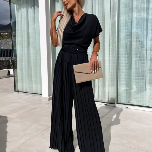 Osyara™ Celina Pleated Elegance Jumpsuit